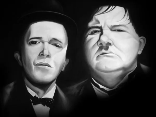 Stan Laurel and Oliver Hardy